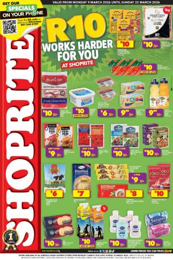 Shoprite catalogue  - 09/03/2026 - 22/03/2026.