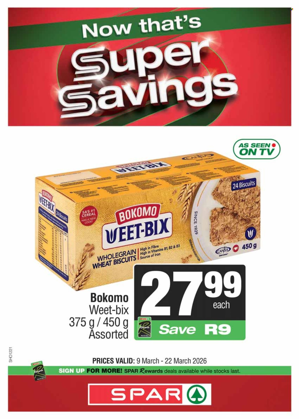 SPAR specials - 09/03/2026 - 22/03/2026. Page 1