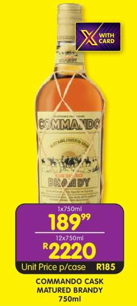 COMMANDO CASK MATURED BRANDY 750ml