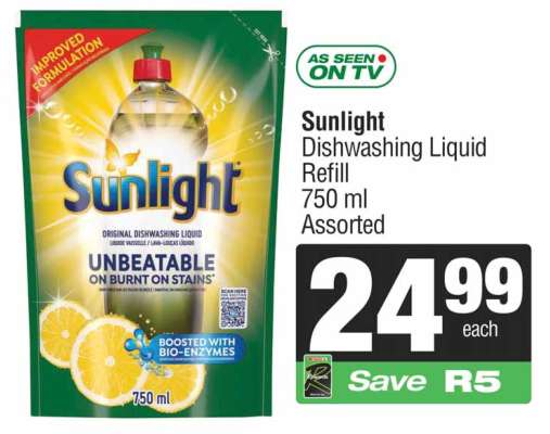 SUNLIGHT Dishwashing Liquid Refill