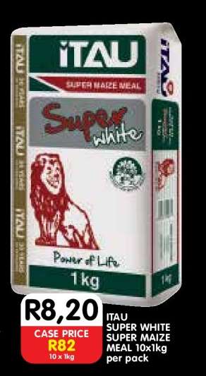 ITAU SUPER WHITE SUPER MAIZE MEAL 10x1kg
