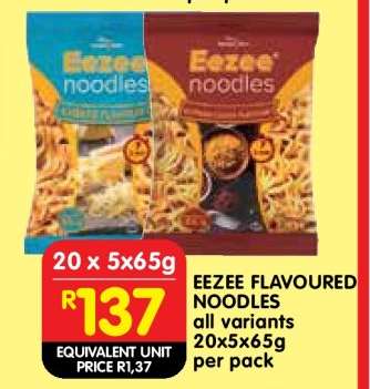 EEZEE FLAVOURED NOODLES