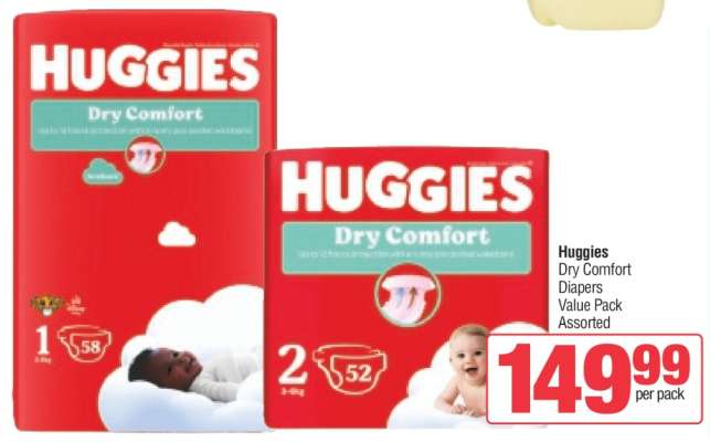 HUGGIES Dry Comfort Diapers