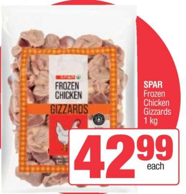 SPAR Frozen Chicken Gizzards