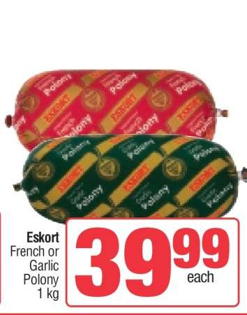 ESKORT French or Garlic Polony