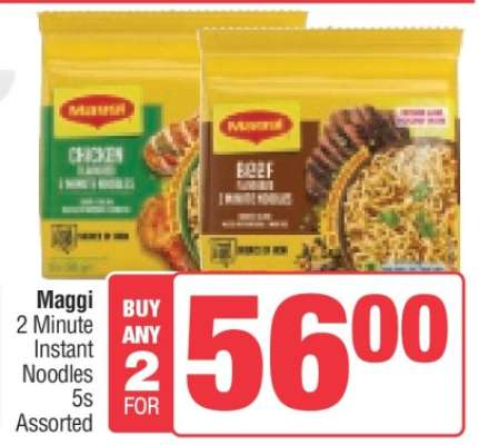 Maggi 2 Minute Instant Noodles 5s Assorted