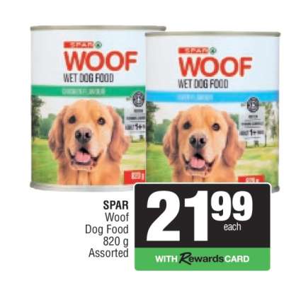 SPAR Woof Dog Food