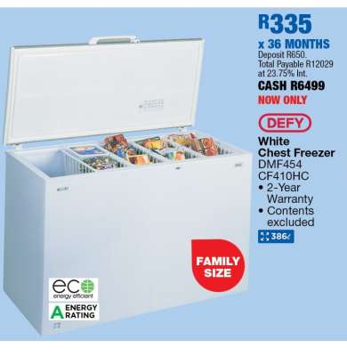 Defy White Chest Freezer