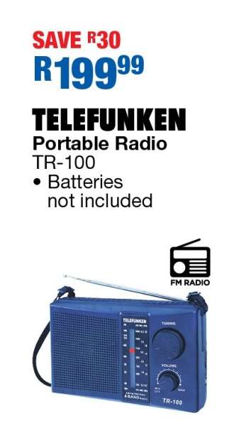 TELEFUNKEN Portable Radio TR-100