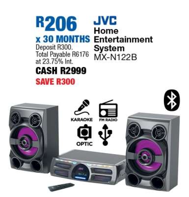 JVC Home Entertainment System MX-N122B