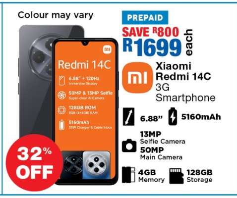 Xiaomi Redmi 14C 3G Smartphone