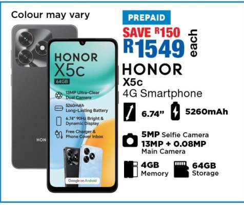 HONOR X5c 4G Smartphone