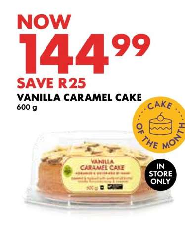 VANILLA CARAMEL CAKE