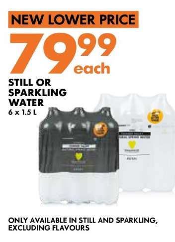 Still or Sparkling Water