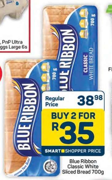 Blue Ribbon Classic White Sliced Bread 700g