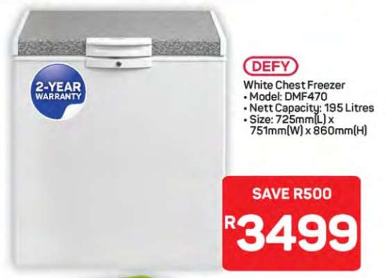 Defy White Chest Freezer