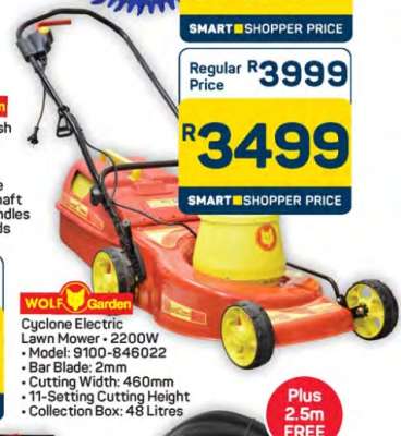 WOLF Garden Cyclone Electric Lawn Mower