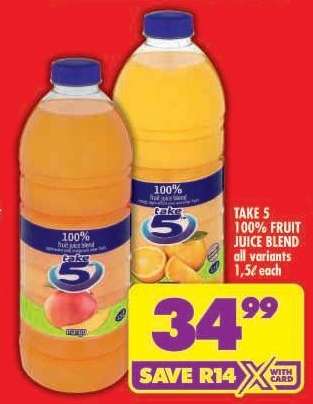 TAKE 5 100% FRUIT JUICE BLEND