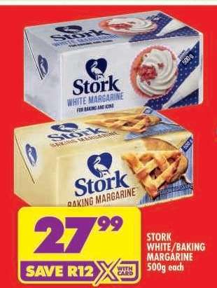 STORK WHITE/BAKING MARGARINE