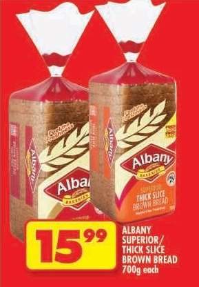 ALBANY SUPERIOR/THICK SLICE BROWN BREAD