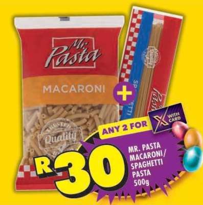 MR. PASTA MACARONI/SPAGHETTI Pasta 500g