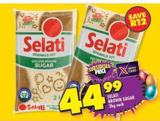 Selati Brown Sugar-2Kg Each