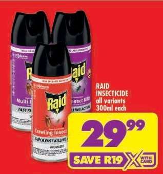 Raid Insecticide All Variants
