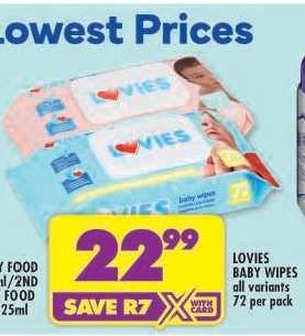 LOVIES BABY WIPES