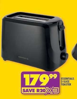 ESSENTIALS 2-SLICE TOASTER