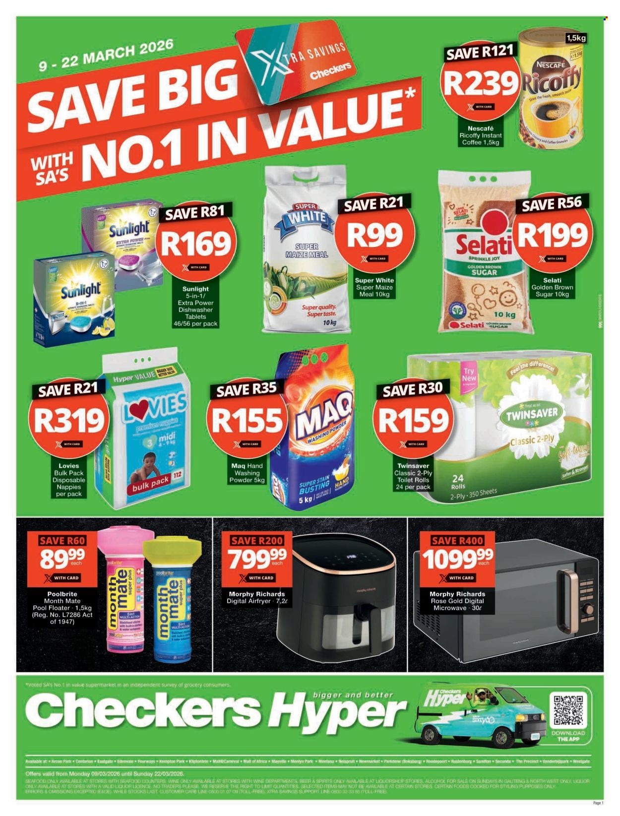 Checkers specials - 09/03/2026 - 22/03/2026. Page 1