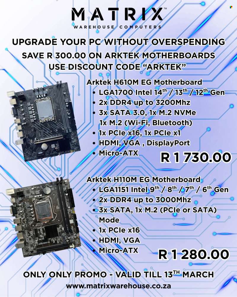 Matrix Warehouse catalogue .