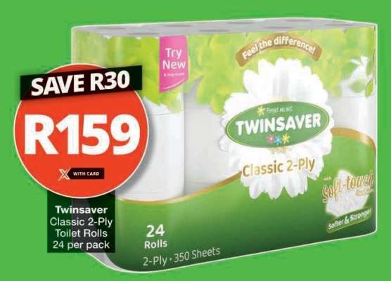 Twinsaver Classic 2-Ply Toilet Rolls