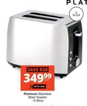Platinum Stainless Steel Toaster