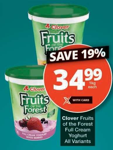 Clover Fruits of the Forest Full Cream Yoghurt