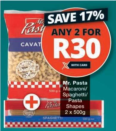 Mr. Pasta Macaroni/Spaghetti/Pasta Shapes