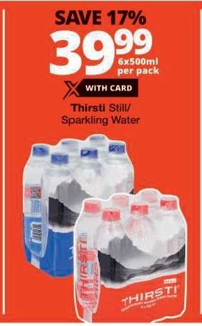 THIRSTI Still/Sparkling Water