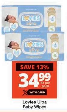 Lovies Ultra Baby Wipes