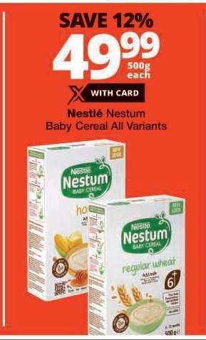 NESTLÉ NESTUM BABY CEREAL all variants