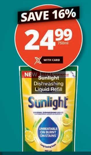 SUNLIGHT Dishwashing Liquid Refill