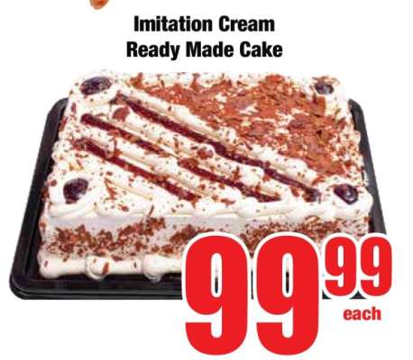 Imitation Cream Ready Made Cake