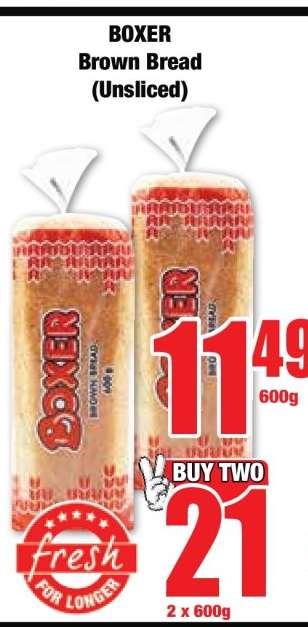 BOXER Brown Bread (Unsliced)