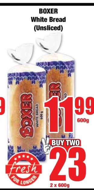 BOXER White Bread (Unsliced)