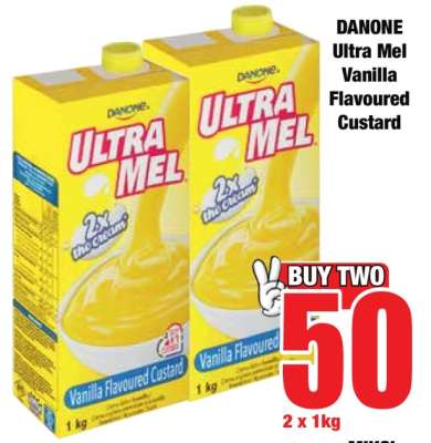 Danone Ultra Mel Vanilla Flavoured Custard