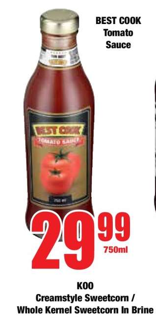 BEST COOK Tomato Sauce