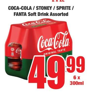COCA-COLA / STONEY / SPRITE / FANTA Soft Drink Assorted