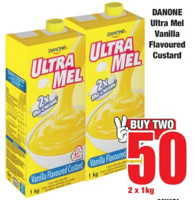 Danone Ultra Mel Vanilla Flavoured Custard