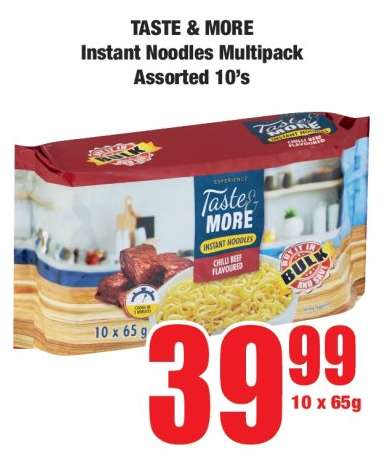 TASTE & MORE Instant Noodles Multipack Assorted 10's