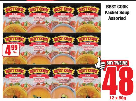 BEST COOK Packet Soup Assorted