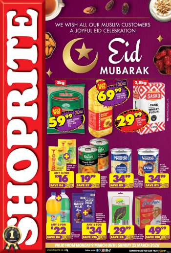 Shoprite catalogue  - 09/03/2026 - 22/03/2026.