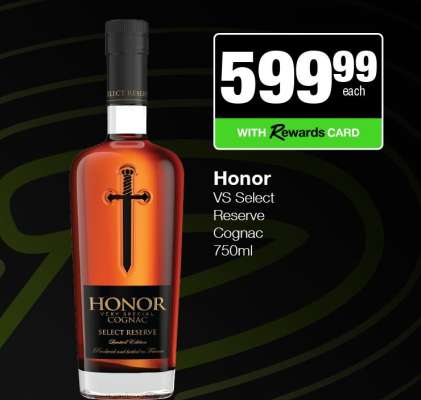 Honor VS Select Reserve Cognac 750ml